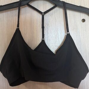 Lululemon bralette - size large. Black color. Lightly worn